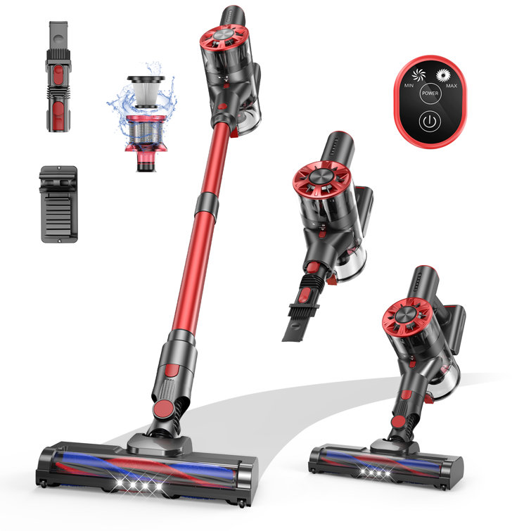 Teendow Cordless Stick Vacuum Cleaner 150W, Rechargeable Vacuum Cleaner for Home/Carpet - Thumbnail 4