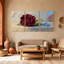 «Rose Rose And Forget Me Nots», ensemble de 3 reproductions d'art sur toile-372366119