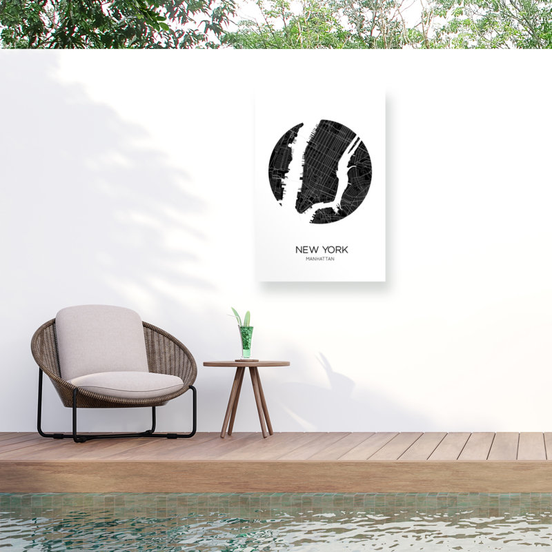 THE MIUUS STUDIO NY Manhattan Outdoor  Canvas, H 12 po x l 19 po