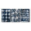 Indigo Memory I - Toile tendue avec châssis sur mesure - 3 pièces-1873390118