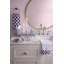 Violet Check Glass Vanity Tray