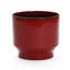 Pot à fleurs rond rouge en céramique-1193320585
