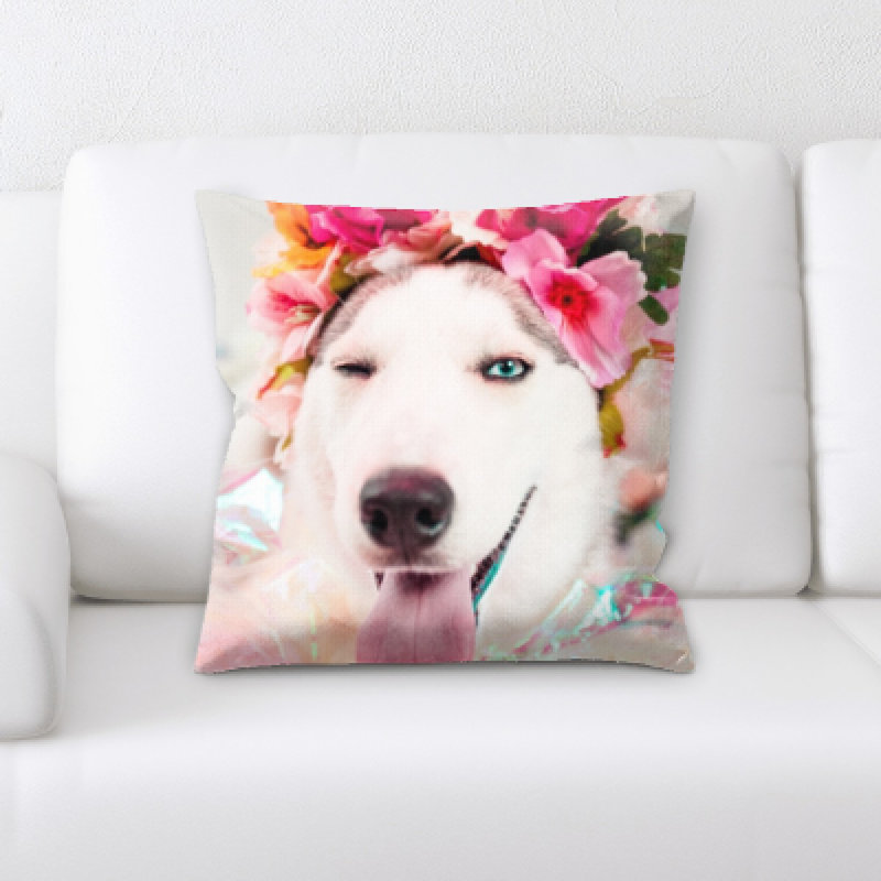Microsuede Reversible Throw Pillow