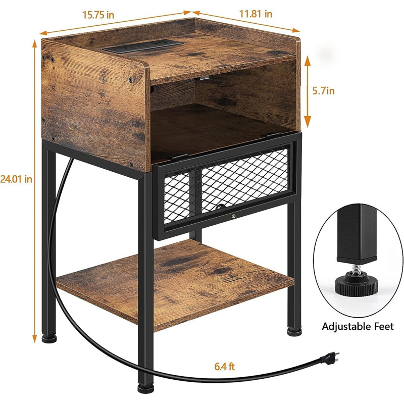 Table de bout Justa de 24 po de hauteur