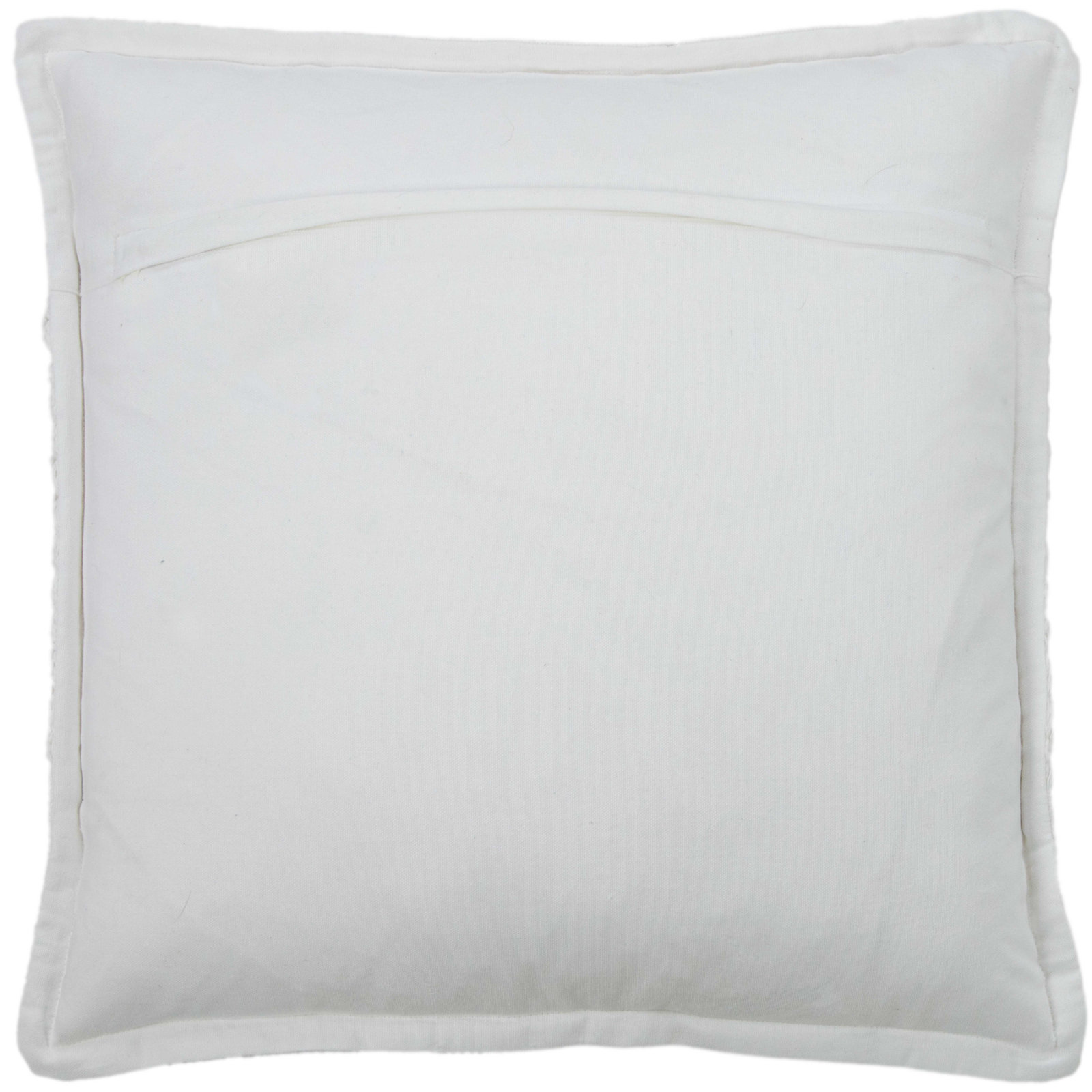 Colombe Flanged Cotton Throw Pillow, White