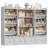 🧸 4-Tier Kids Bookcase with Drawers and Bins, All-in-One Toy Storage Organizer for Playroom-596412663