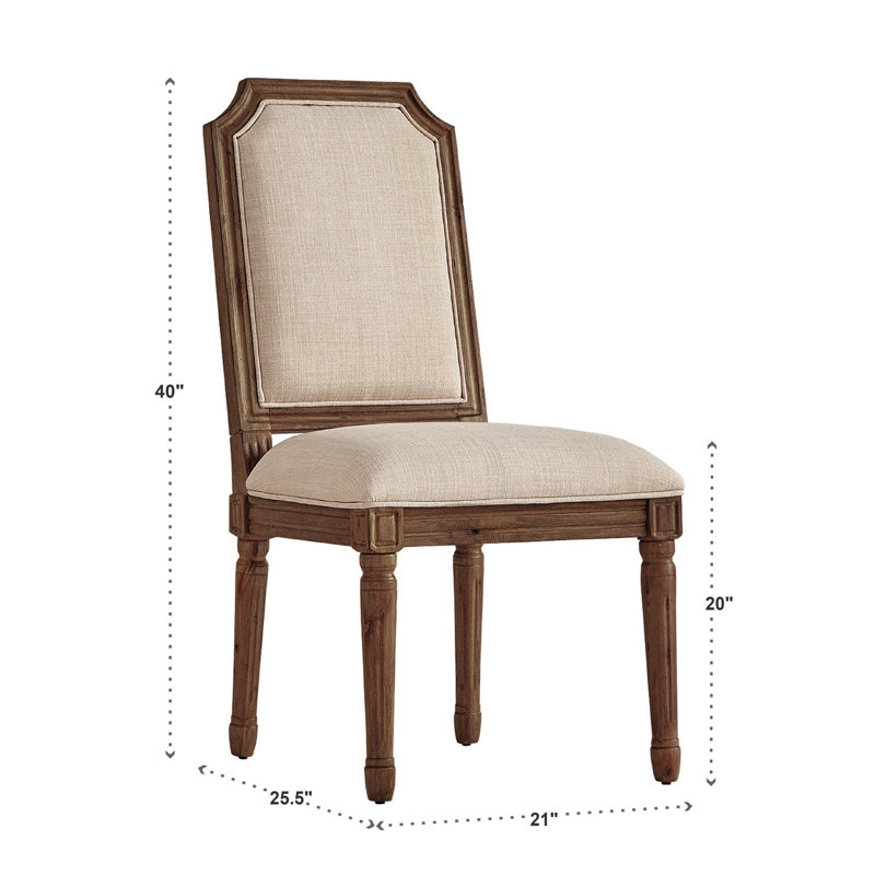 Chaise d'appoint Hildemar, Beige, Brun
