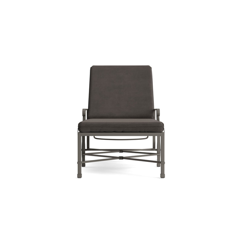 Venetian Outdoor Chaise Lounge, Fusion Charcoal, Mica