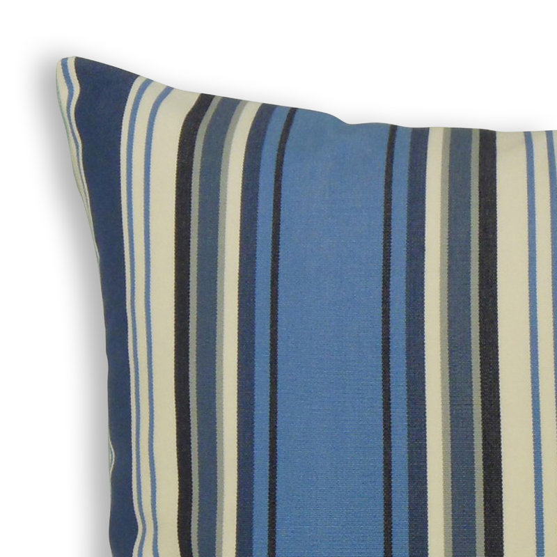 Oreiller Phomello, 12 po x 18 po, Bleu / blanc / noir, Coussin lombaire