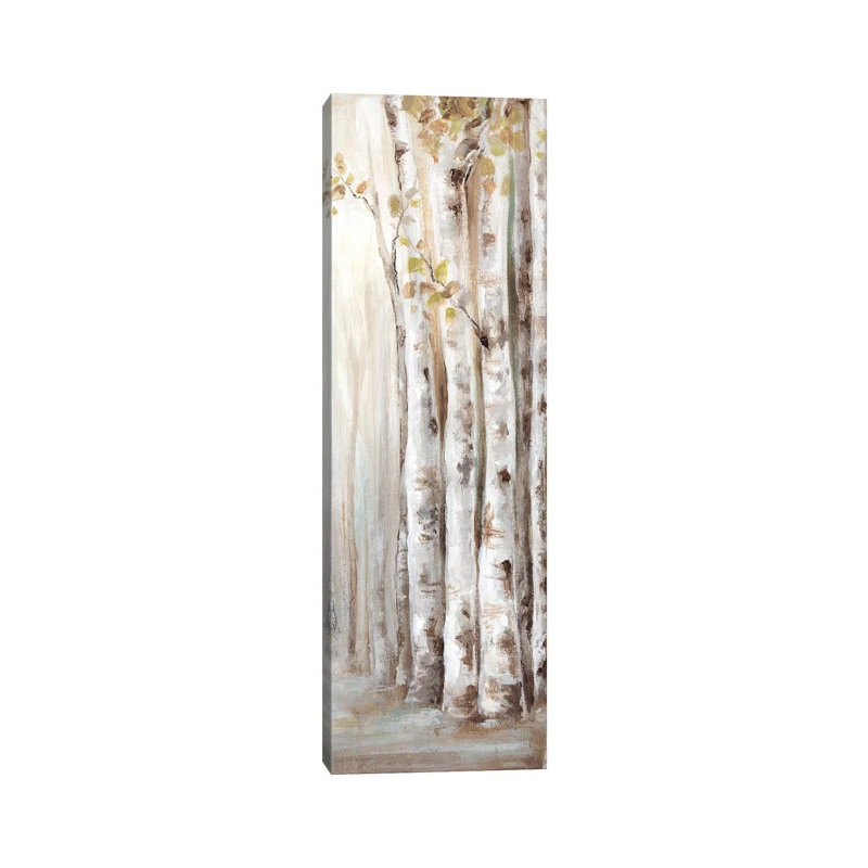 Sunset Birch Forest II by Eva Watts - Wrapped Canvas Panoramic Painting, 121.92 cm H x 40.64 cm W x 1.91 cm D
