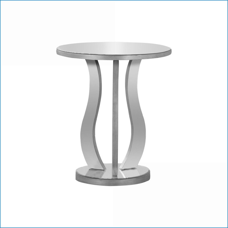 Table basse grise transparente pour le salon, style transitionnel, plateau spacieux pour lampes et décor