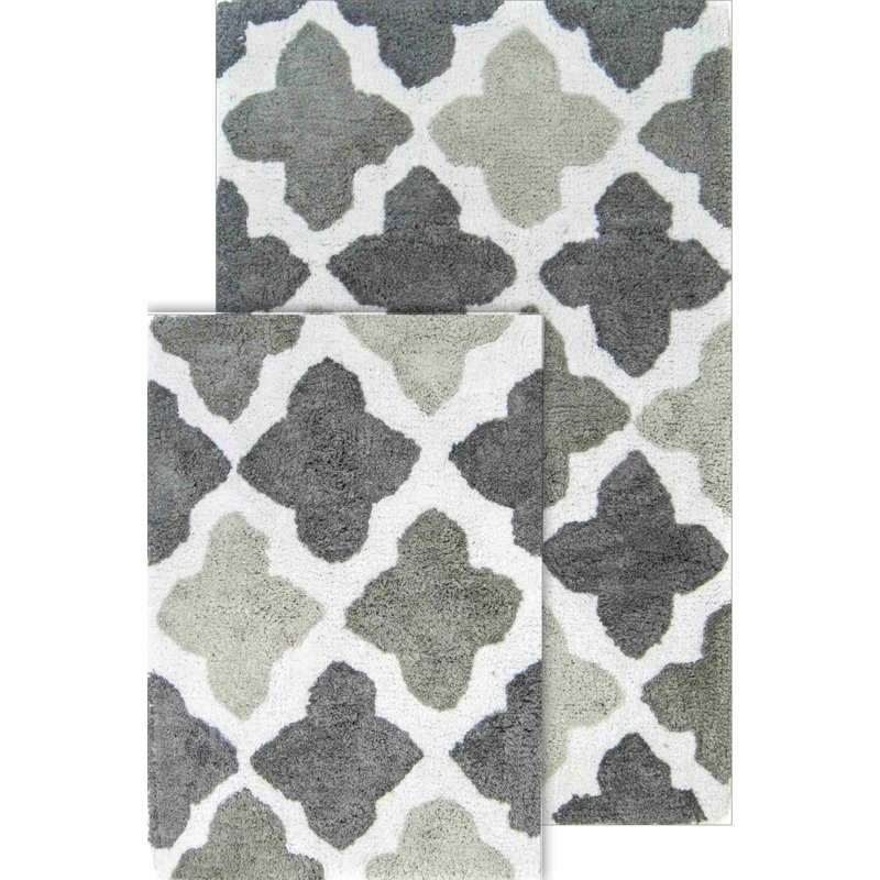 Tapis pour salle de bain Salvato, gris