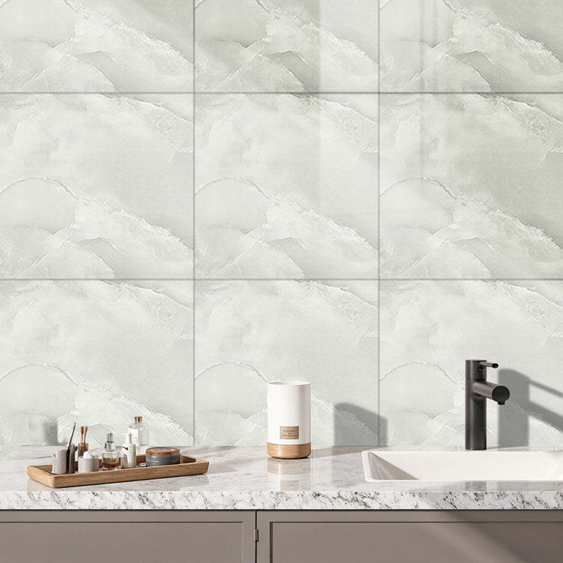 Marble Look Peel and Stick Wallpaper Oil-Proof Fire-Retardant Self-Adhesive Wall Panels