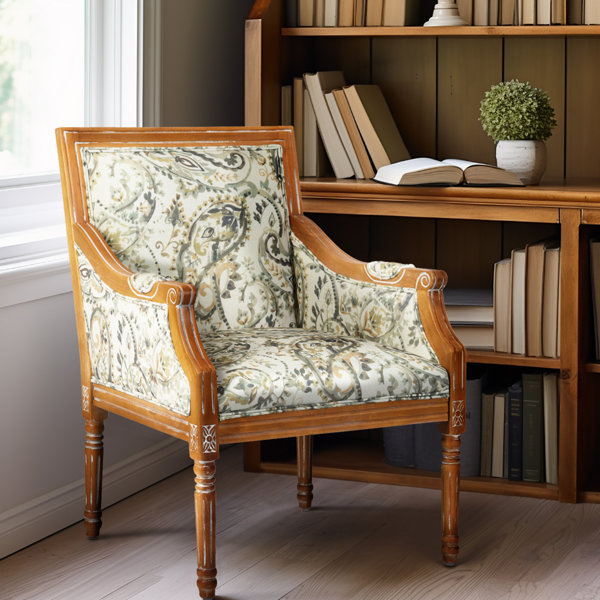 Louis XV Style Floral Accent Chair