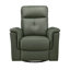 Fauteuil inclinable et pivotant en cuir-11409364