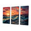 Rainbow Beach Sunset II - Ensemble de décoration murale océan-107766922-107766924
