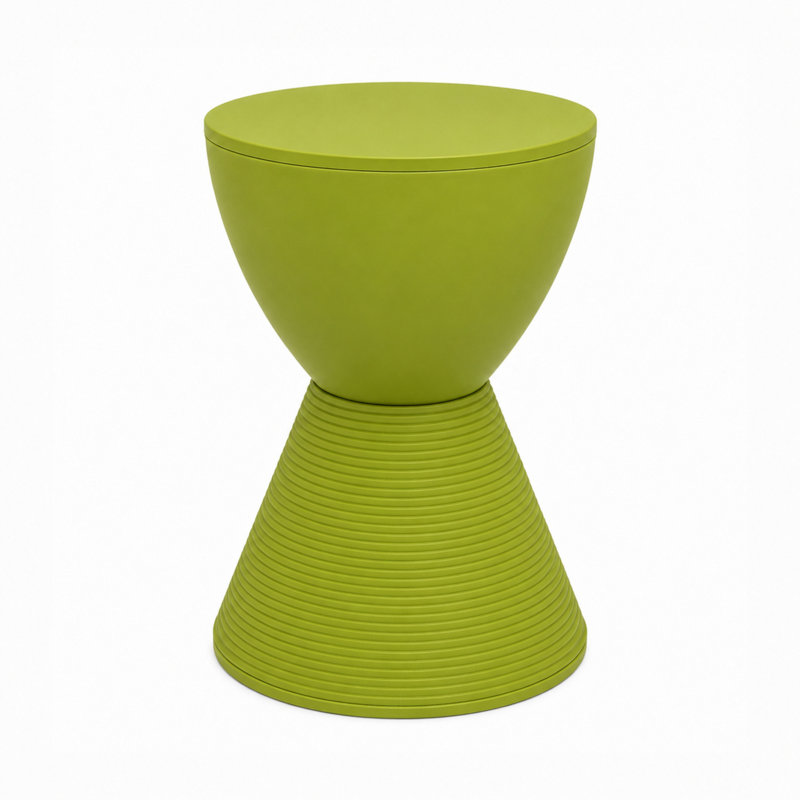 Table de bout tambour en sablier Durant Durant, Set of 4, Vert
