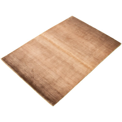Tapis unique en viscose noué à la main 5 pi 4 po x 7 pi 9 po New Age