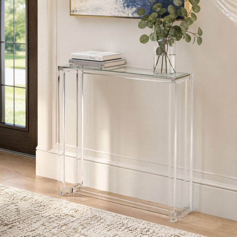 Vetra Clear Acrylic Console Table
