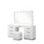Ensemble de chambre avec lit coiffeuse 5 pièces Vannida-1738928812