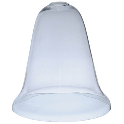 Abat-jour cloche en verre H 12 po x l 11,25 po