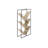 Bookcase, Bookshelf,Etagere, 3 Tier, 60"H, Office, Bedroom, Laminate, Black Metal, Contemporary, Modern-1525021542