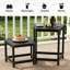 Tables d'appoint 21,4 po en PEHD pour l'extérieur - table de patio et table de bout Adirondack à 2 niveaux-781691004