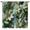 Rideaux de fenêtre blancs et verts à motif floral transparent et obscurcissant - 2 panneaux