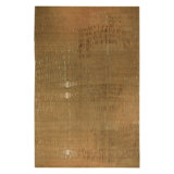 Prati Abstract Area Rug in Brown/Gold