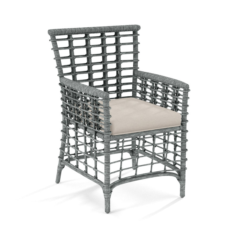 Luca Dining Armchair, Elite Dove Linen, Hazel