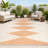 Dantrel Diamond Stripe Beige/Orange Indoor/Outdoor Rug-1678511514