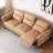 Roanoke 112.5 Inch Genuine Leather Power Reclining Sofa Dual Motor Electric Couch with USB Ports and Pillow Arms Living Room-1568498263
