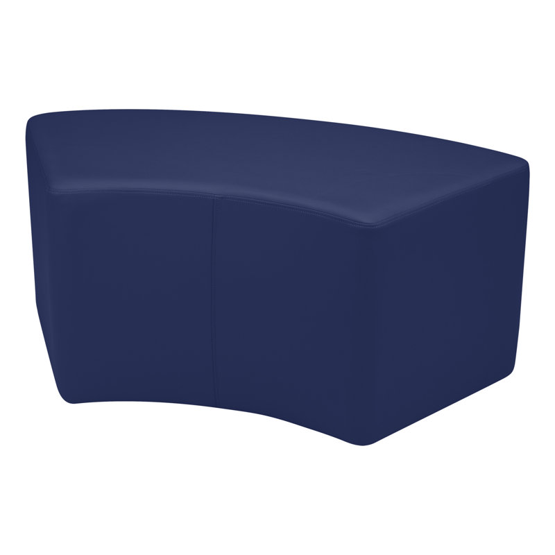 Pro Series Upholstered S Curve Ottoman 18" Height, Navy