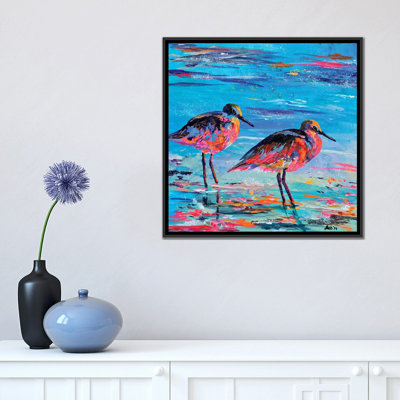 « shore oiseaux », reproduction sur toile