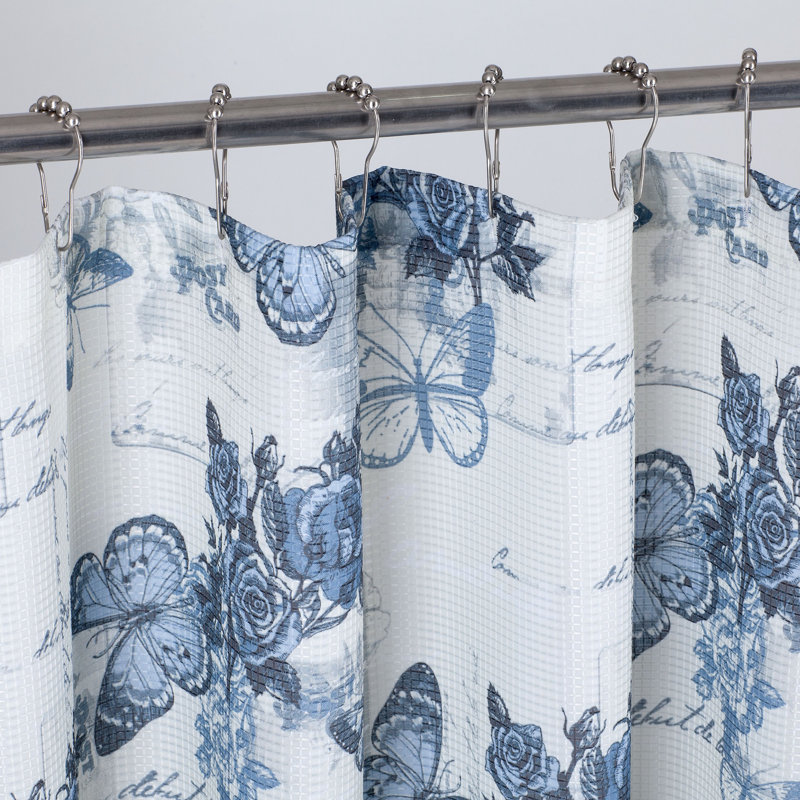 Gertz Shower Curtain with Hooks Included