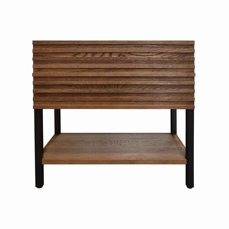 Winemaker 36" Vanity in Cask Oak, brown