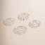over&back Hand-Shaped Glass Napkin Rings - Decorative Dining Table Decor