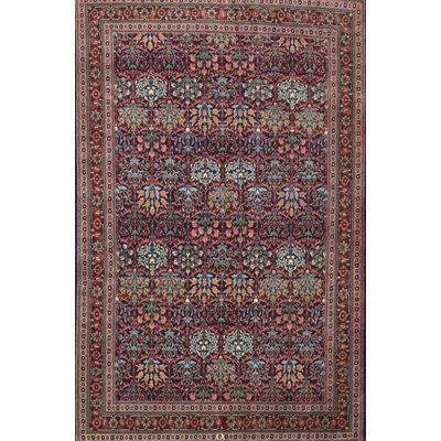Tapis traditionnel brun / bleu Hauke