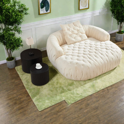 Canapés de compression, tissu beige, 167 cm, salon moderne pour la maison et la famille