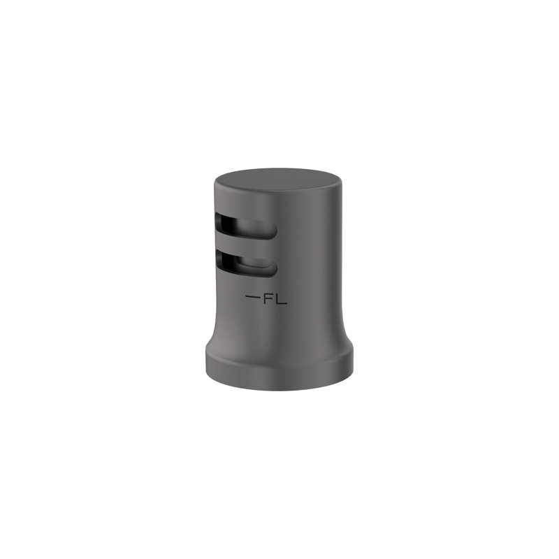 Écart d'air hansgrohe en chrome noir brossé, Noir satiné
