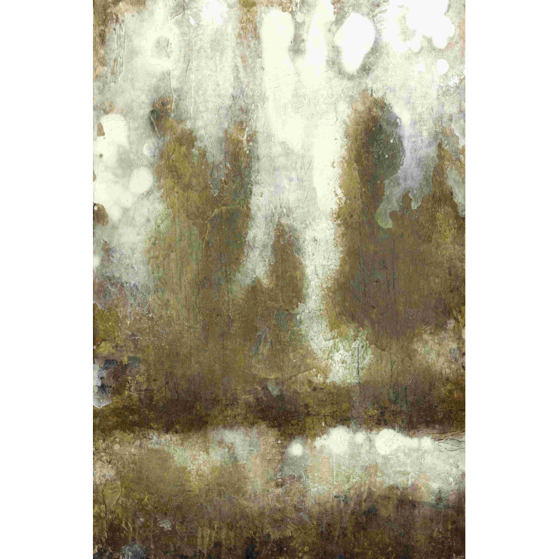 Silhouette d'arbre doré I, H 48 po x l 32 po