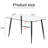 Modern Rectangular Glass Dining Table