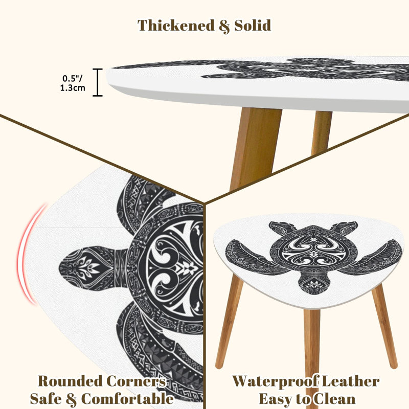 Ensemble de 2 tables basses gigognes Triangle