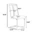 Lot de 2 chaises de salle à manger modernes en similicuir PU - Dossier haut, pieds en métal doré plaqué, pour cuisine, chambre, salon - Noir - 2