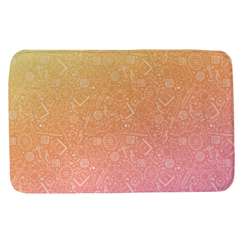 Tapis de bain katelyn elizabeth dégradé Avicia, l 17 po x L 24 po, Coucher de soleil