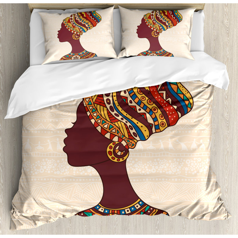 Eclectic Polyester Duvet Cover, King Duvet Cover + 2 King Shams