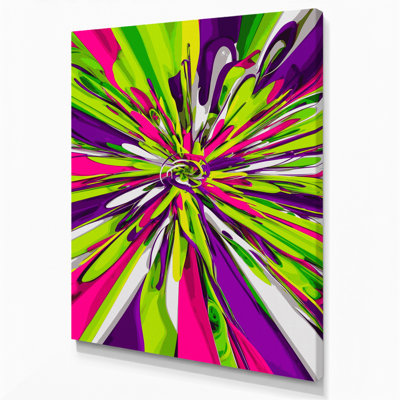 Art numérique sur toile, "Abstraction numérique 91"