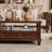 American rectangular walnut end table