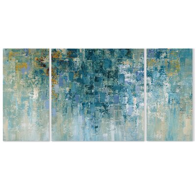 Wrought Studio I Love The Rain On Canvas 3 Pieces Painting & Reviews ...