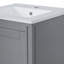 Compact Bathroom Vanity with Ceramic Sink and Solid Wood Construction for Small Spaces-1982691544